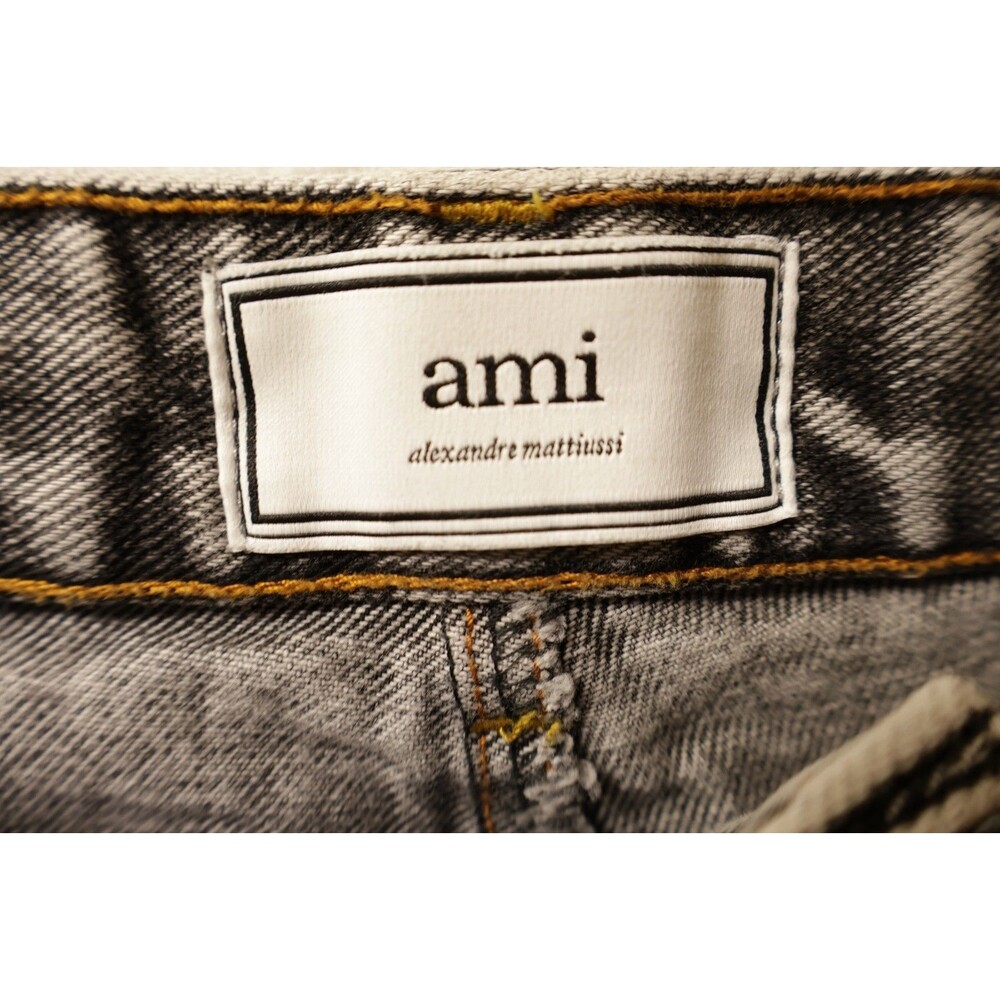 AMI Paris Faded Grey Acid Wash Denim Jeans Mens Size 31 NWOT 100% Cotton Luxury - Picture 3 of 15